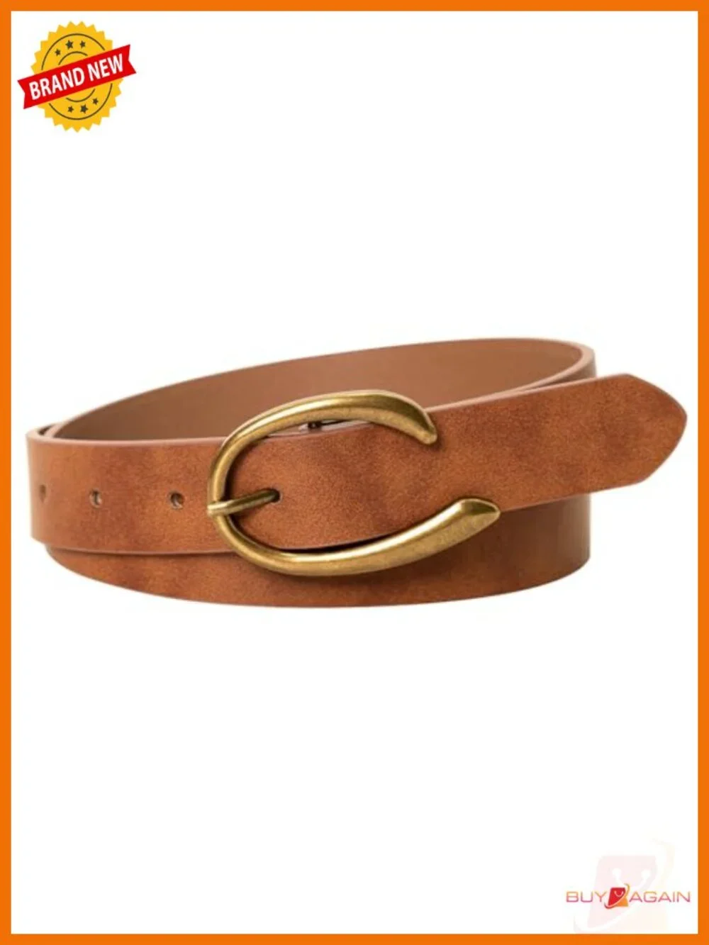 Retro C-Buckle Suede Leather Belt for Women Faux Leather PU Animal Print